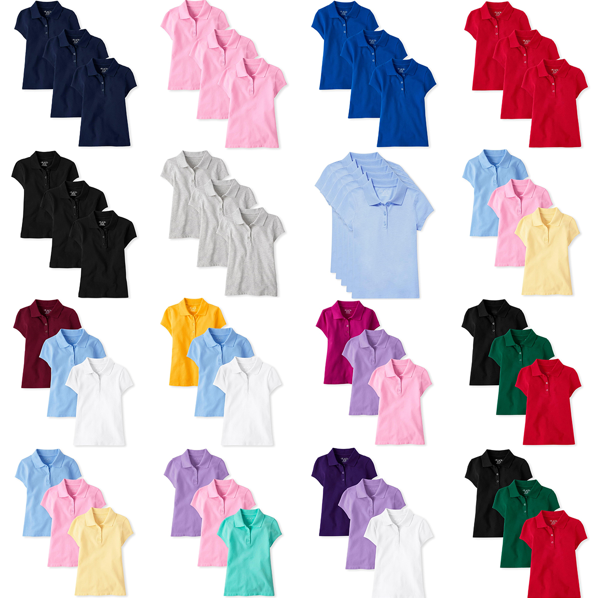 Girls' Short Sleeve Polo Shirt Manufacturer | Custom School Uniform Tops & Bulk Production