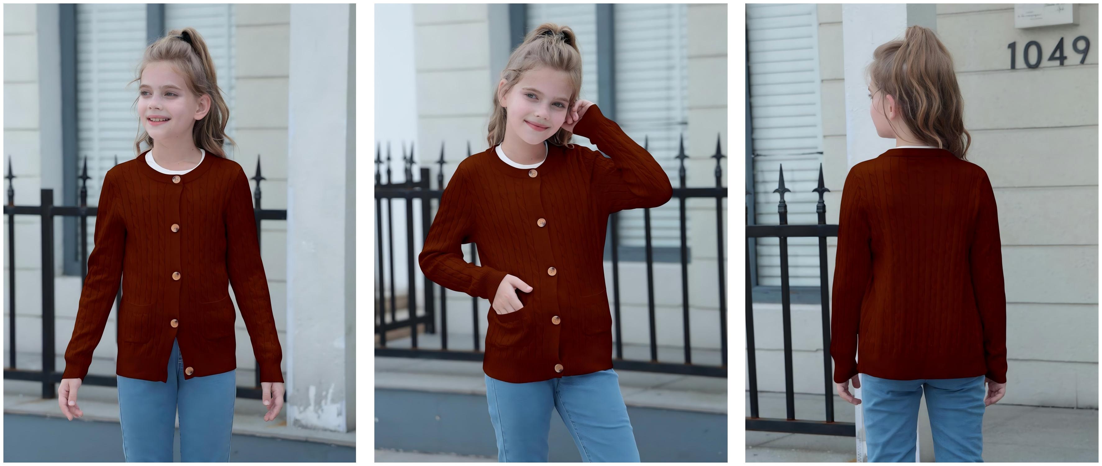 Classic Cable Knit School Cardigans | Custom Uniform Sweaters Manufacturer