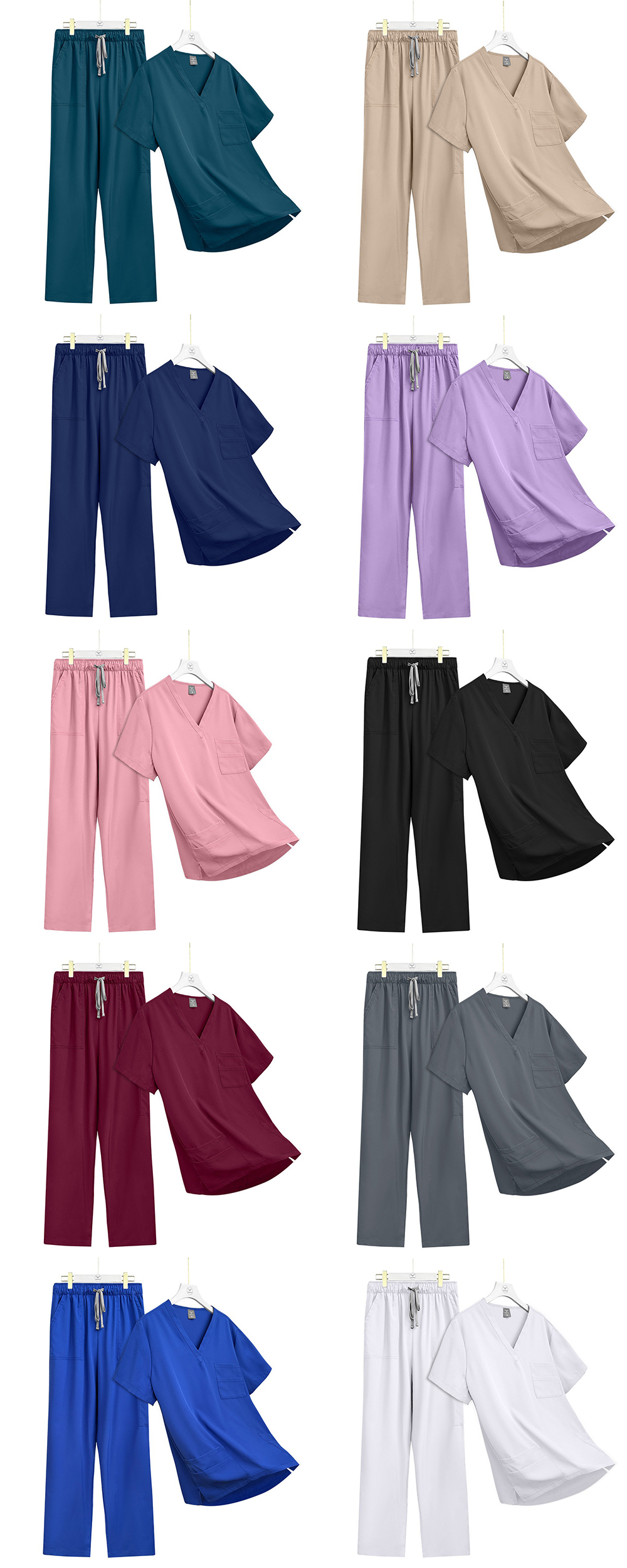 OEM multi-color medical work clothes set Support department exclusive customization