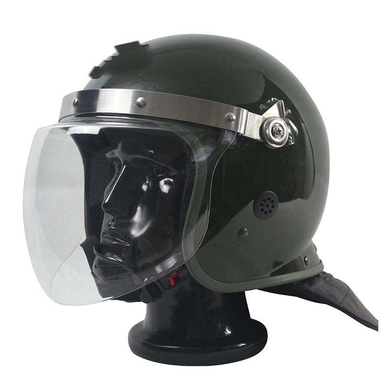 Casque de frontière de sécurité de contrôle des foules avec la fabrication de masque