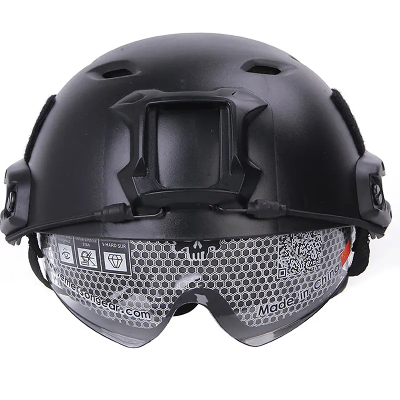 Casque à l'épreuve des balles de Kevlar militaire avec des lunettes