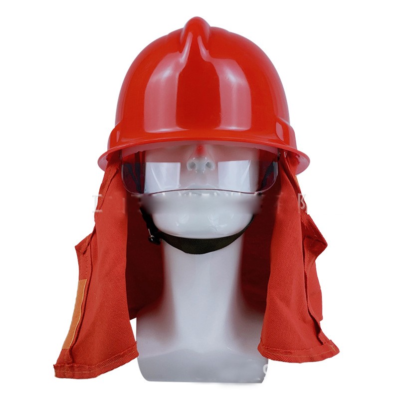Casque de feu à haute visibilité avec le bouclier de visage et la protection de cou pour des pompiers